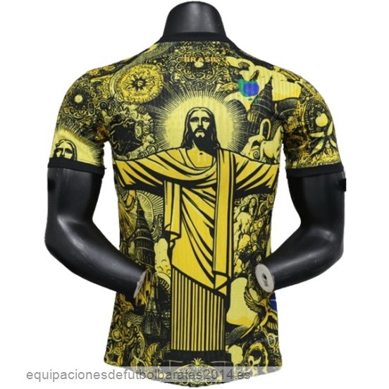 Nuevo Especial Jugadores Camiseta Brasil 2024 Amarillo Baratas